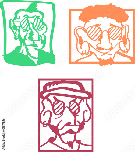 face portrait draw illustrator esp