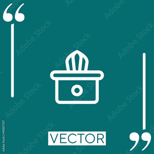 squeezer vector icon Linear icon. Editable stroke line