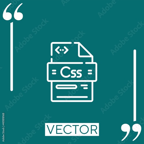 css vector icon Linear icon. Editable stroke line