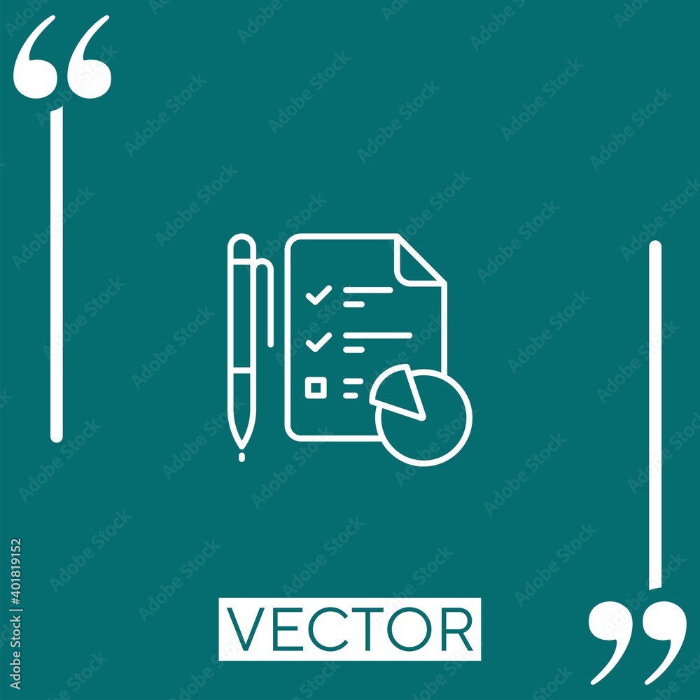 analytics vector icon Linear icon. Editable stroke line analytics vector icon Linear icon. Editable stroke line