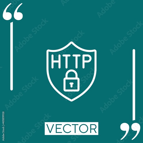 http vector icon Linear icon. Editable stroke line