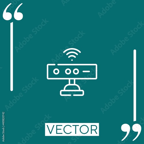 kinect vector icon Linear icon. Editable stroke line