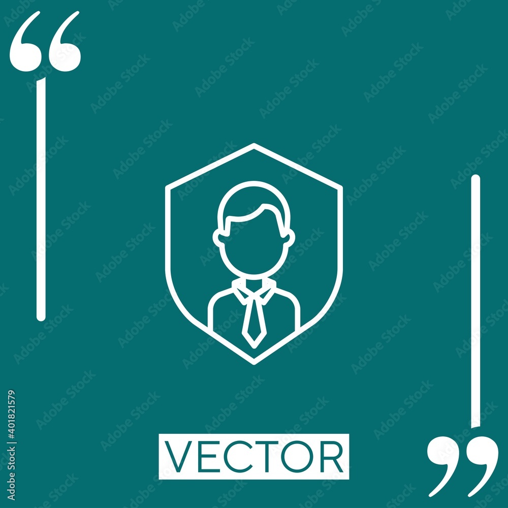life insurance vector icon Linear icon. Editable stroke line life insurance vector icon Linear icon. Editable stroke line