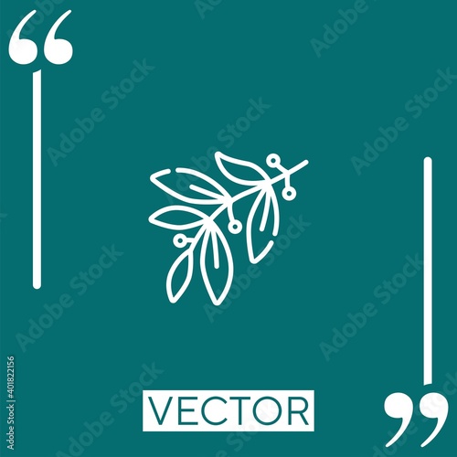 bay vector icon Linear icon. Editable stroke line