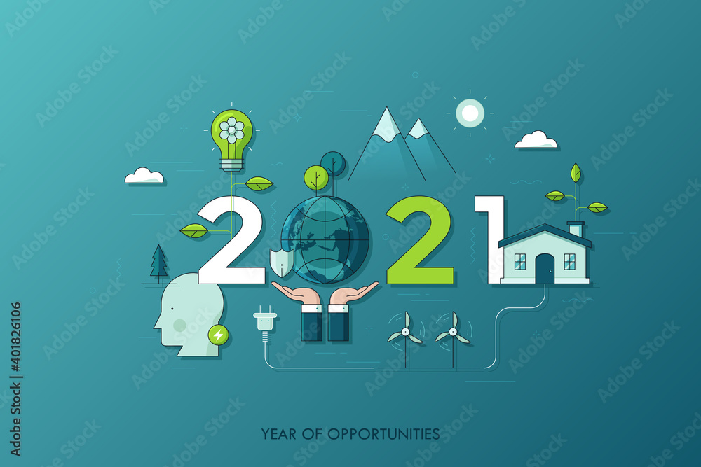 2021 Vecot Conceptual Illustration Stock Vector Adobe Stock 