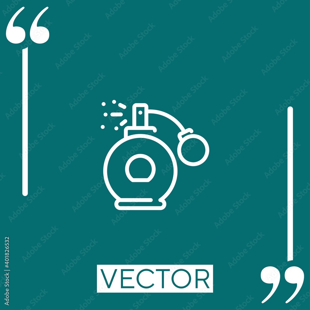 perfume vector icon Linear icon. Editable stroke line perfume vector icon Linear icon. Editable stroke line