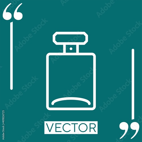 cologne vector icon Linear icon. Editable stroke line