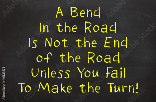 A bend in the road
