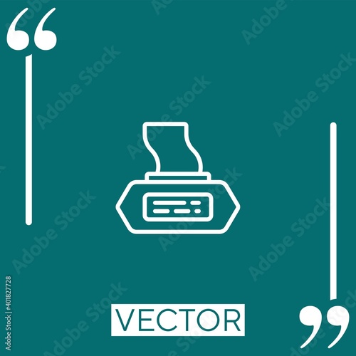 wipes vector icon Linear icon. Editable stroke line