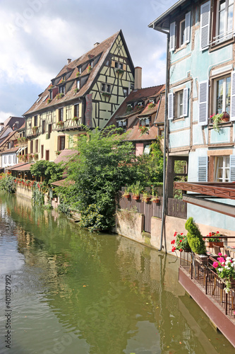 Canal in Colmar, Alsace, France 