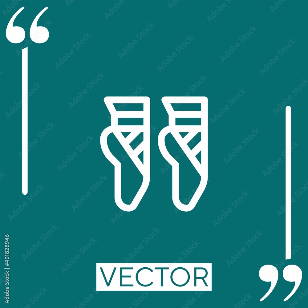 ballet vector icon Linear icon. Editable stroke line ballet vector icon Linear icon. Editable stroke line