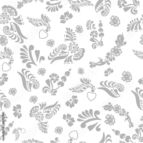 seamless background with an ornament, vector illustration