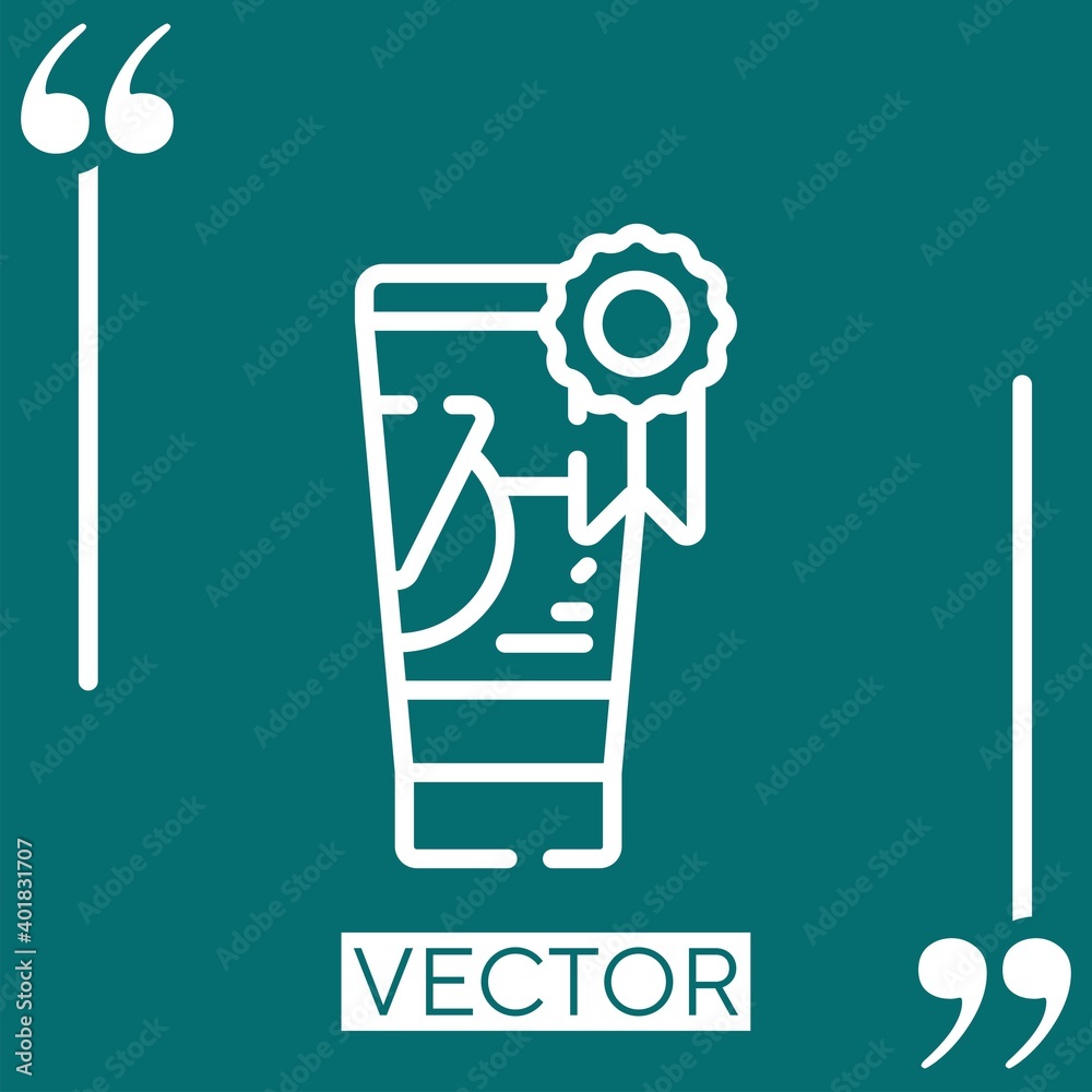 Plakat best product vector icon Linear icon. Editable stroked line