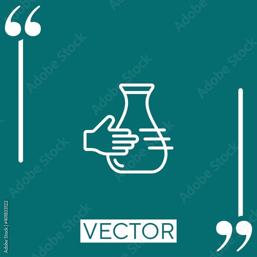pottery vector icon Linear icon. Editable stroke line