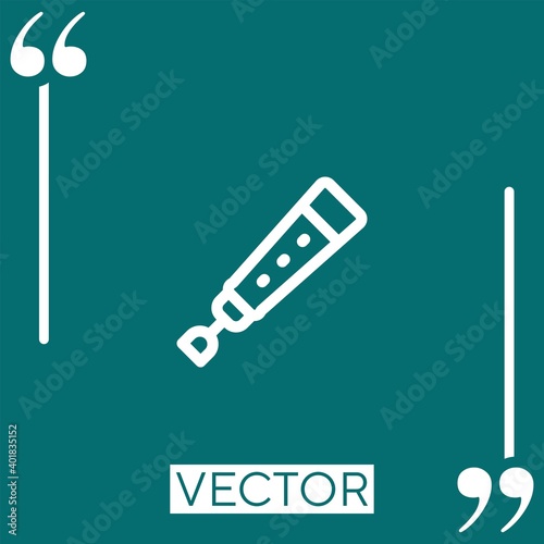 gralla vector icon Linear icon. Editable stroked line photo