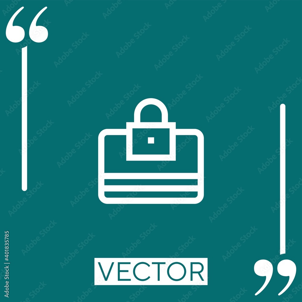 credit card vector icon Linear icon. Editable stroked line credit card vector icon Linear icon. Editable stroked line