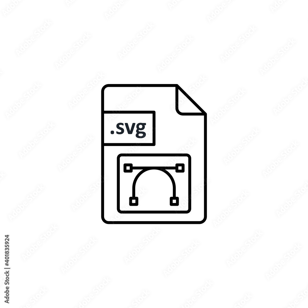 SVG file icon. Icon design for extension files, folders and documents. Vector SVG file icon. Icon design for extension files, folders and documents. Vector