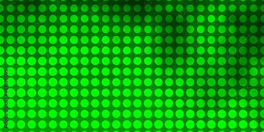 Light Green vector template with circles. Light Green vector template with circles.