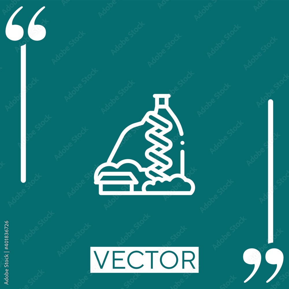la piedra vector icon Linear icon. Editable stroked line la piedra vector icon Linear icon. Editable stroked line