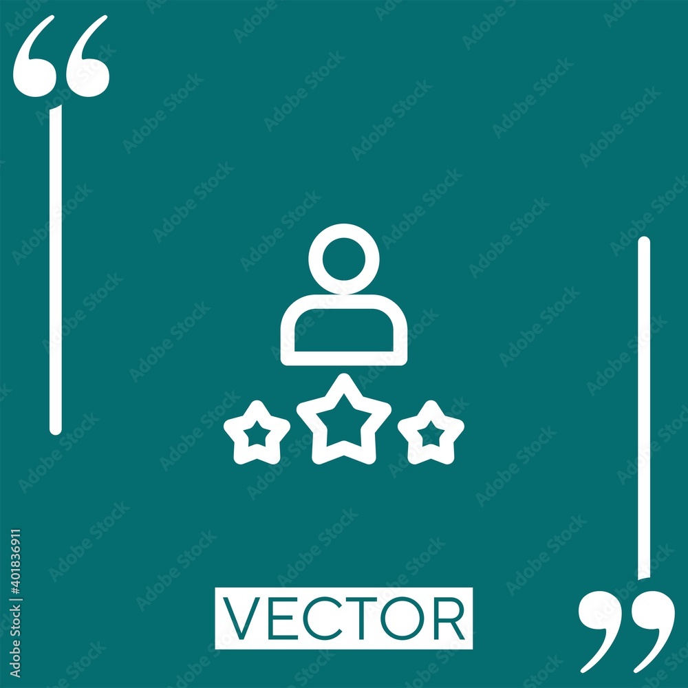 best employee vector icon Linear icon. Editable stroked line best employee vector icon Linear icon. Editable stroked line