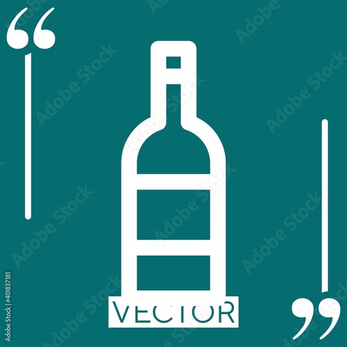 wine vector icon Linear icon. Editable stroked line
