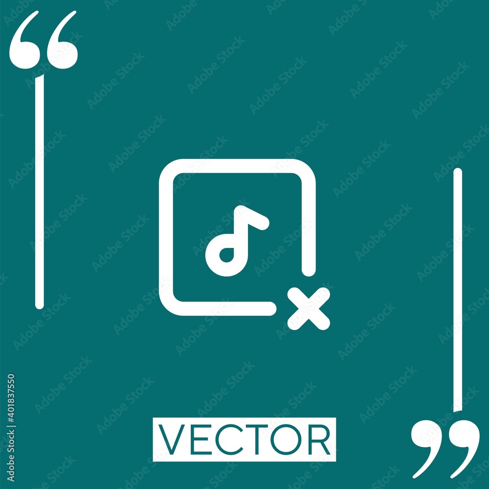 delete vector icon Linear icon. Editable stroked line delete vector icon Linear icon. Editable stroked line