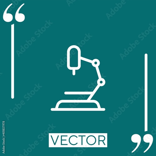 lab equipment vector icon Linear icon. Editable stroked line