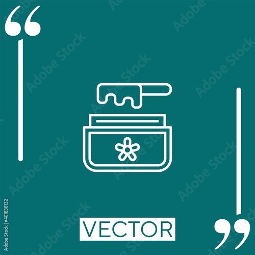 wax vector icon Linear icon. Editable stroked line
