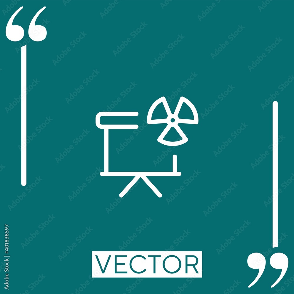 presentation vector icon Linear icon. Editable stroked line presentation vector icon Linear icon. Editable stroked line