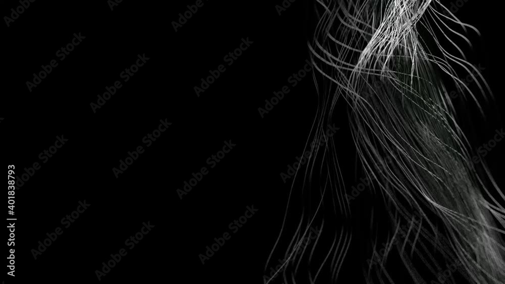 3d moving curves background