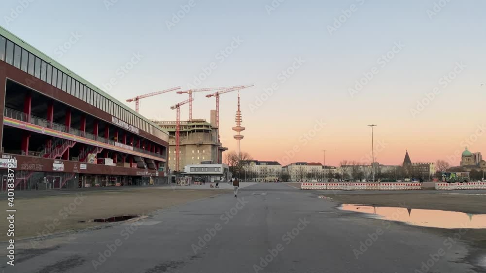 Heiligengeistfeld Hamburg bei Sonnenuntergang Heiligengeistfeld Hamburg bei Sonnenuntergang