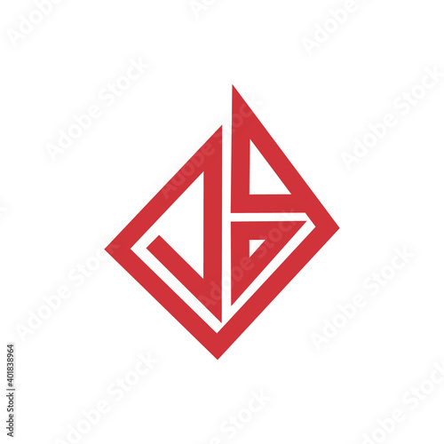 Free Download Abstract red logo concept design isolated on white background - GFXLoad