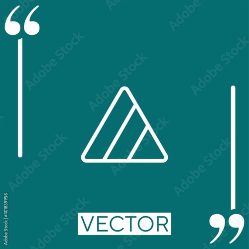 bleach   vector icon Linear icon. Editable stroked line