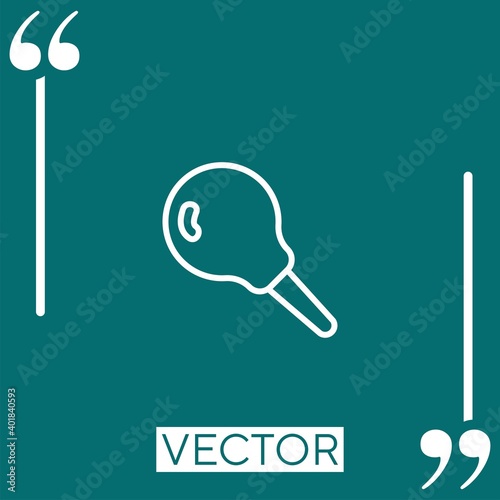 edema vector icon Linear icon. Editable stroke line
