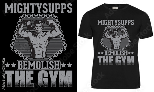 Gym t shirt design
