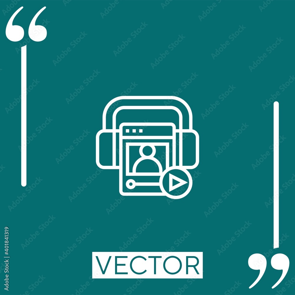 contact vector icon Linear icon. Editable stroked line contact vector icon Linear icon. Editable stroked line