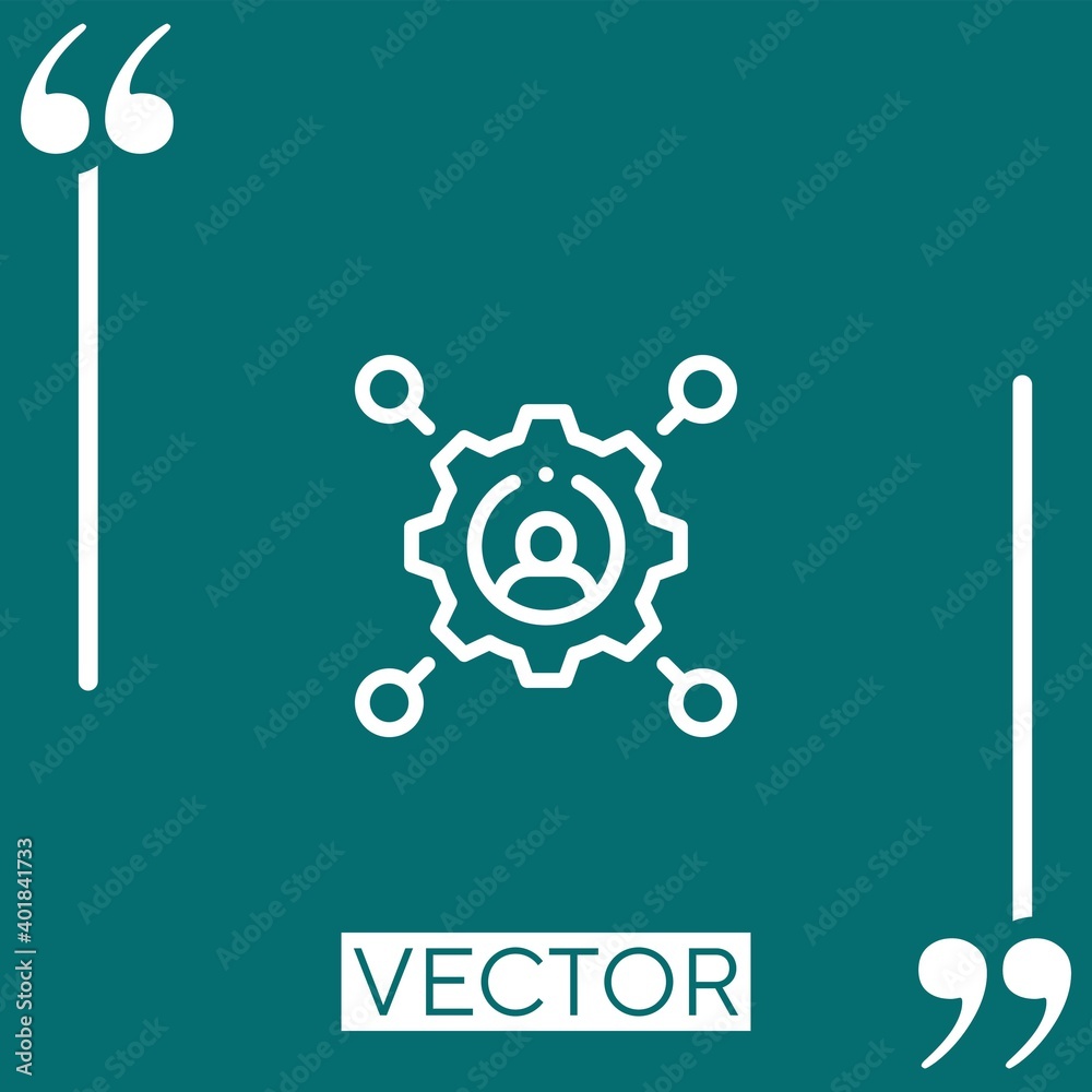 Fototapeta premium skills vector icon Linear icon. Editable stroked line