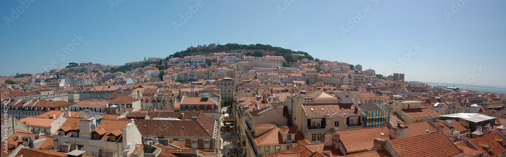 Landscape ot Panoramic view of Lisbon in Portugal