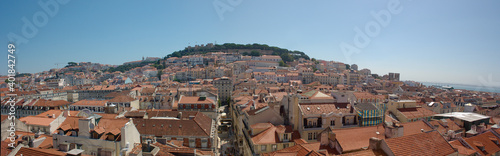 Landscape ot Panoramic view of Lisbon in Portugal