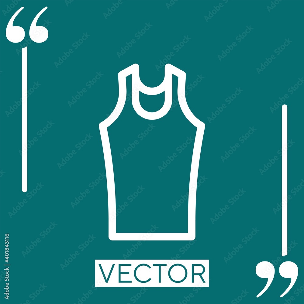 sports shirt vector icon Linear icon. Editable stroke line sports shirt vector icon Linear icon. Editable stroke line