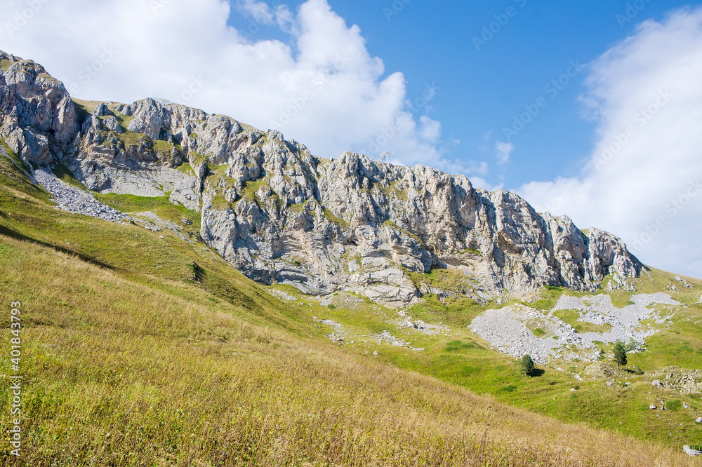 landscape in the mountains Caucasus, Mount Fisht, Russia
