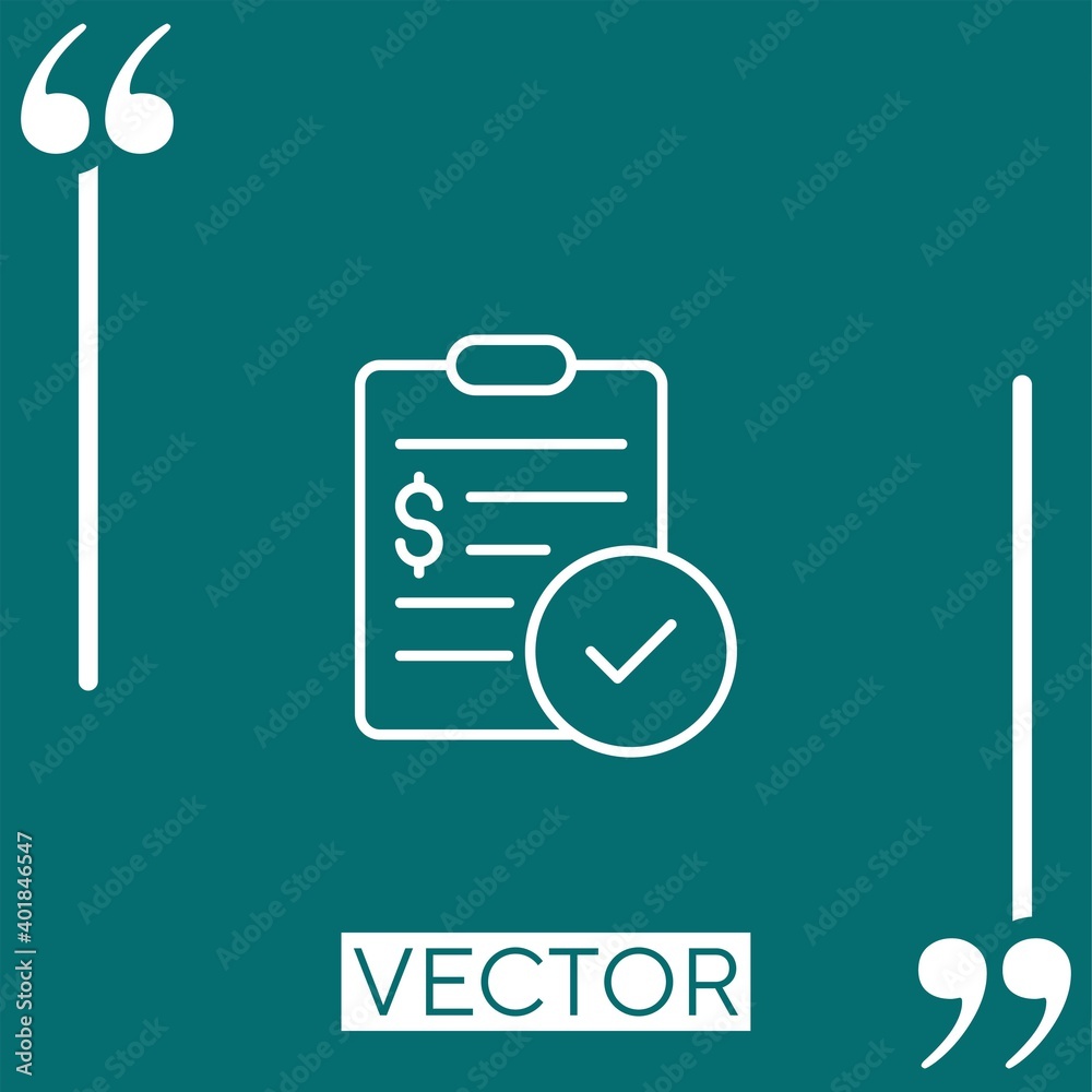 clipboard Linear icon. Editable stroke line clipboard Linear icon. Editable stroke line