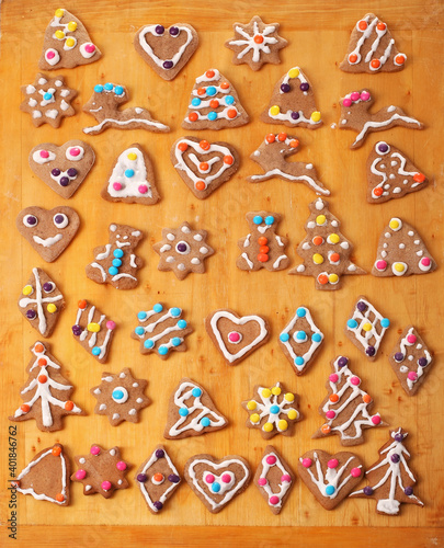 Traditional home made Christmas cookie ginger breads
