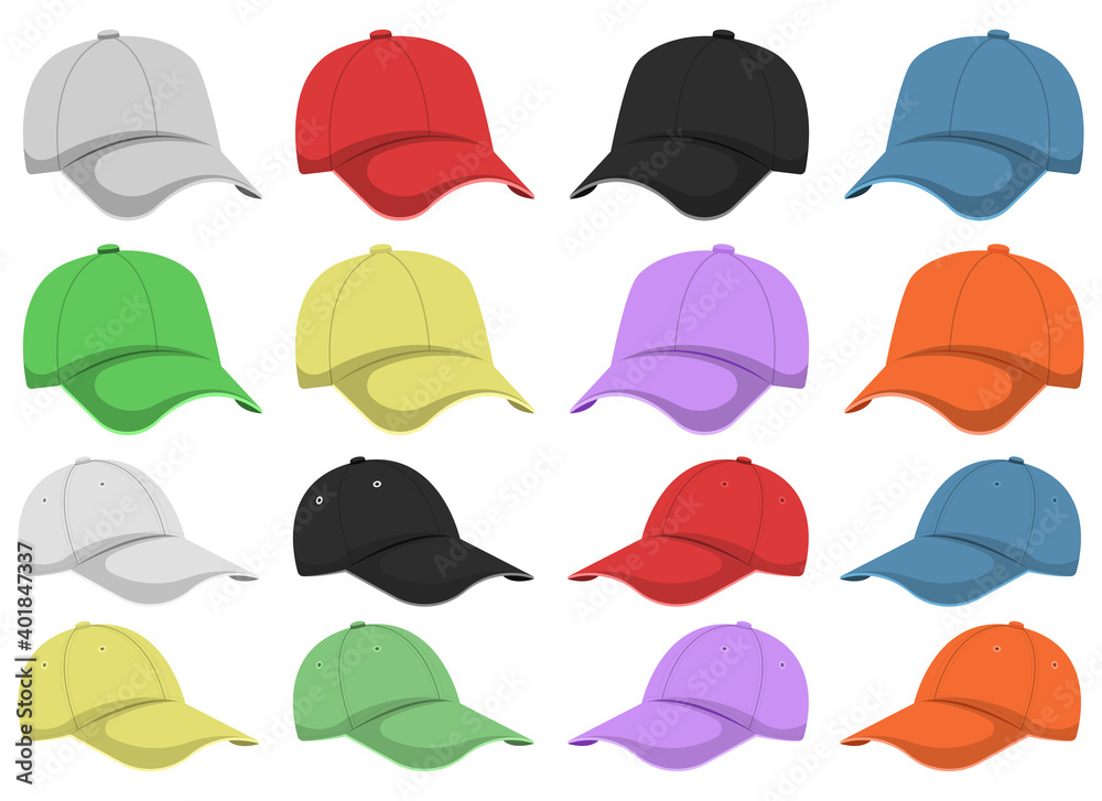 Cap vector design illustration isolated on white background