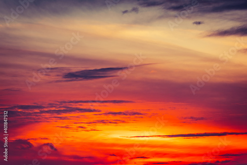 Wallpaper Mural Beautiful colorful dramatic sky with clouds at sunset Torontodigital.ca