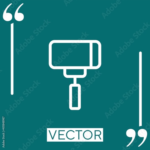 gimbal vector icon Linear icon. Editable stroked line