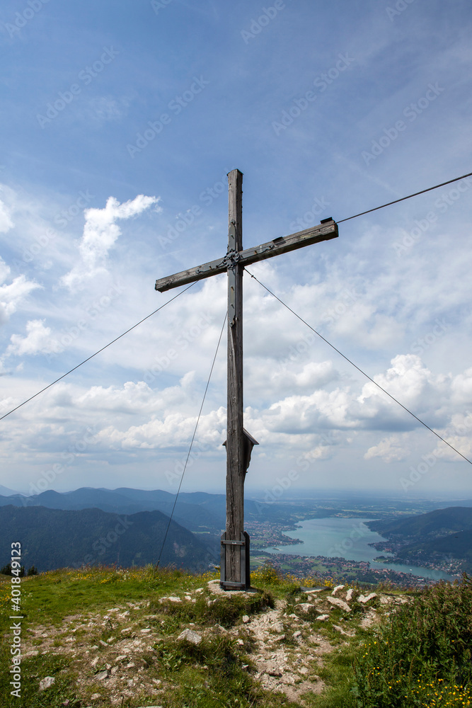 Summit cross of Setzberg mountain, Bavaria Summit cross of Setzberg mountain, Bavaria