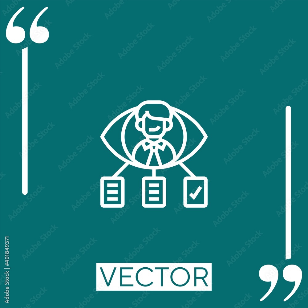 consult vector icon Linear icon. Editable stroked line consult vector icon Linear icon. Editable stroked line