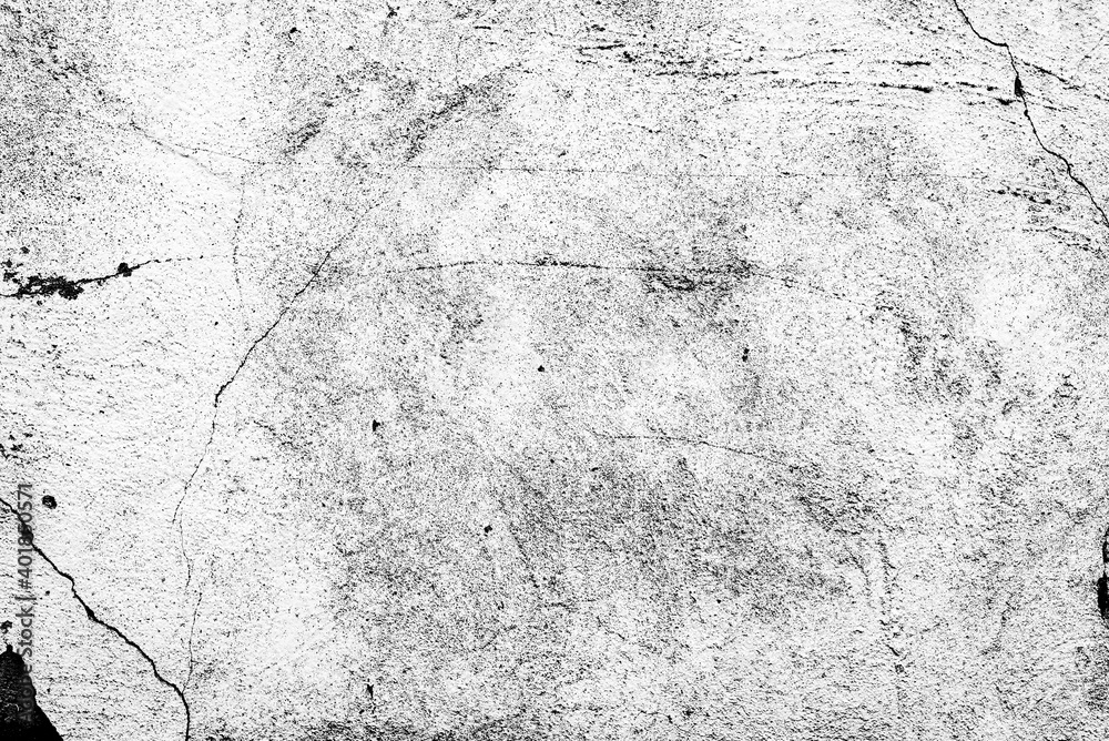 Obraz premium Texture of a concrete wall with cracks and scratches which can be used as a background