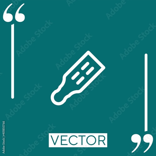 tambourine vector icon Linear icon. Editable stroked line